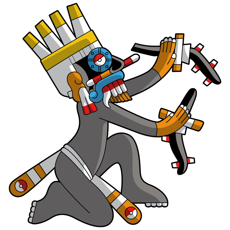 Imagen que representa a uno de los signos del Calendario de Anáhuac. ¡Calcula tu tonal natal!